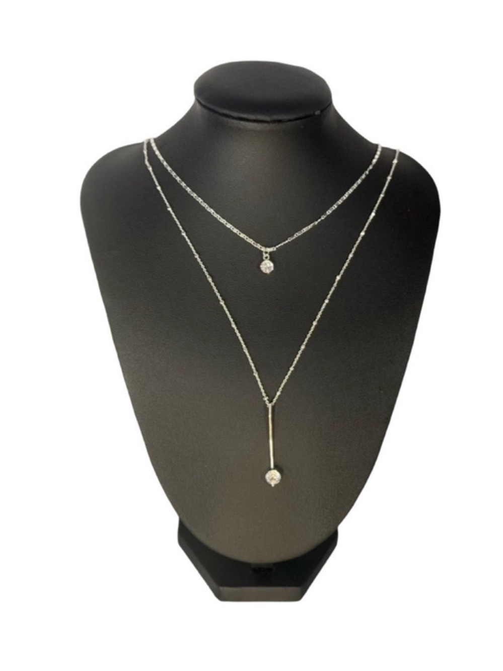 Cubic Zirconia Layered Necklace